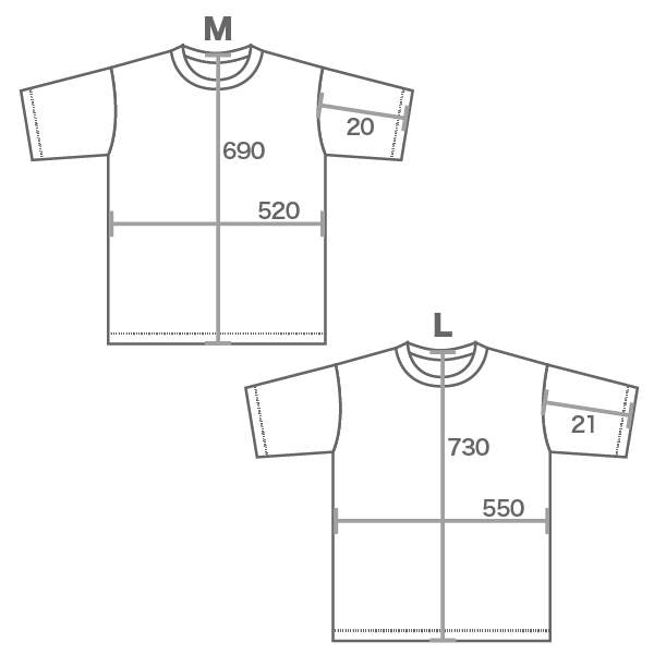 グレーTシャツサイズ