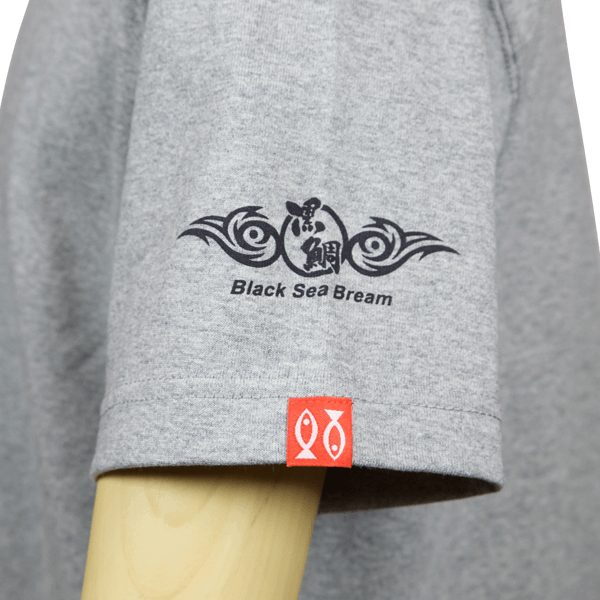 グレーTシャツ(クロダイ)袖