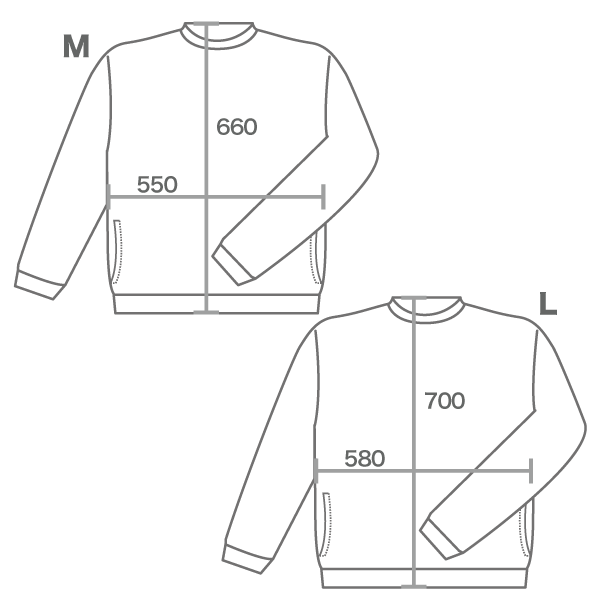 トレーナーサイズ